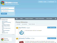 Tablet Screenshot of chromeextensions.org